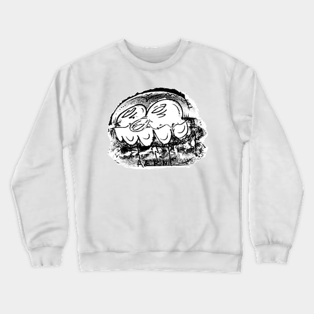 Monster Burger II Crewneck Sweatshirt by Justin Aerni Studios